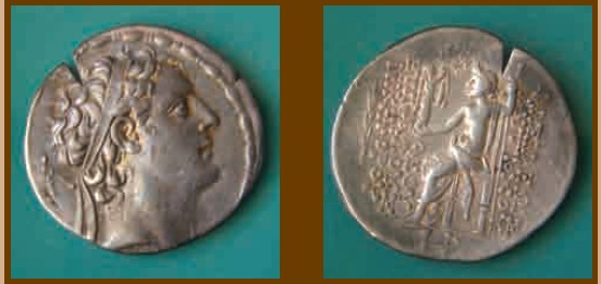 Тетрадрахма селевкидского царя Антиоха IV Эпифана