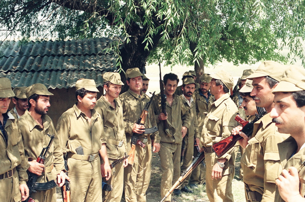 Laçın batalyonu, batalyon komandiri Muxtar Həşimov ortada 1993